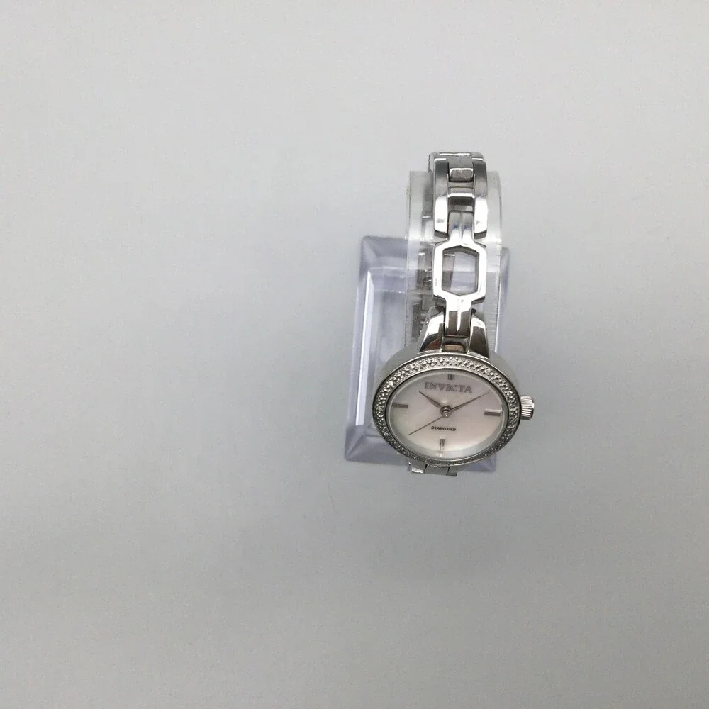 Invicta Women Watch 24mm Silver Tone Stainless Steel 42184 MOP New Battery 6.25